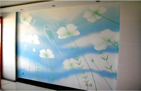  泰宁画墙绘怎么画好白云的蓬松感？