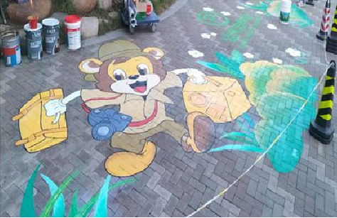  泰宁夏季画地面彩绘会遇到的问题