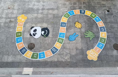  泰宁地面游戏彩绘