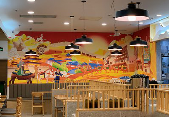  泰宁商业空间彩绘介绍。